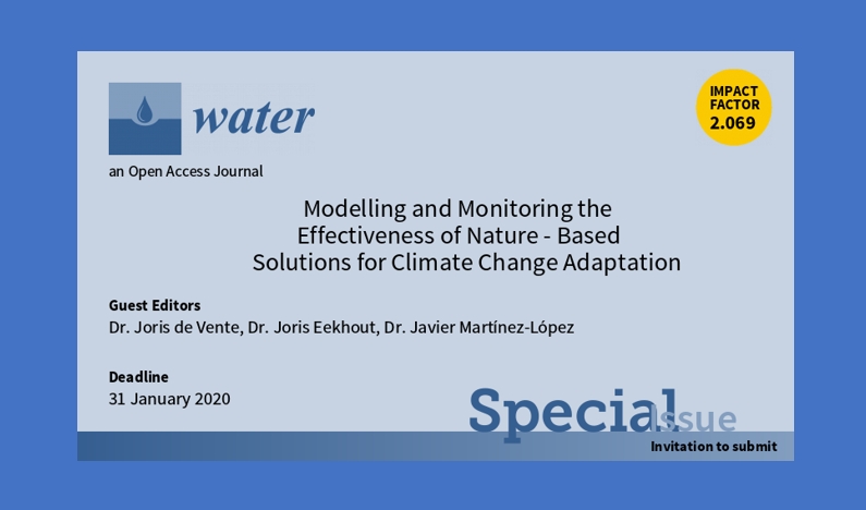 Special Issue “Modelling and Monitoring the Effectiveness of Nature-Based Solutions for Climate Change Adaptation”