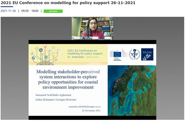 COASTAL in the 2021 EU Conference on Modelling for Policy Support