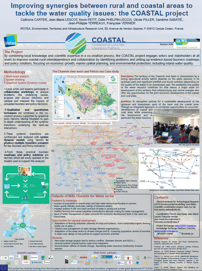Improving synergies to tackle the water quality issues: the COASTAL project